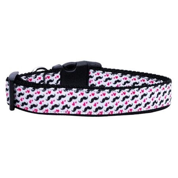 Unconditional Love Moustache Love Ribbon Dog Collars Medium UN751414